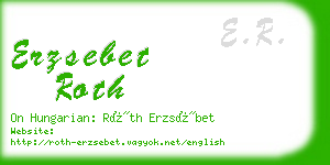 erzsebet roth business card