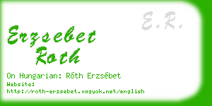 erzsebet roth business card